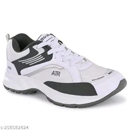Stylish Comfortable Reglular Wear Sports Shoes For Men - IND-10, White, FREE DELIVERY
