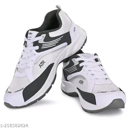 Stylish Comfortable Reglular Wear Sports Shoes For Men - IND-10, White, FREE DELIVERY