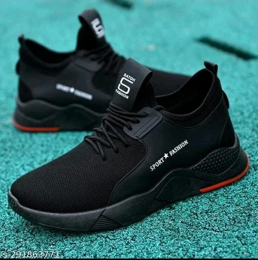 Men Black Sports Shoes - IND-6, FREE DELIVERY