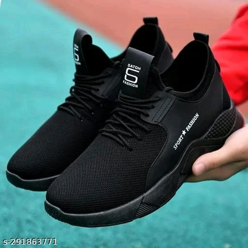 Men Black Sports Shoes - IND-6, FREE DELIVERY