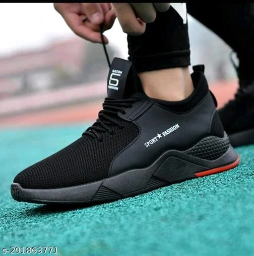 Men Black Sports Shoes - IND-6, FREE DELIVERY