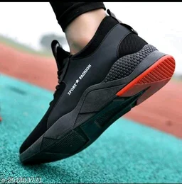 Men Black Sports Shoes - IND-6, FREE DELIVERY