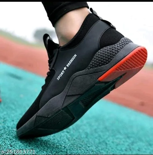 Men Black Sports Shoes - IND-6, FREE DELIVERY