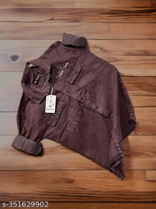 Men Casual Double Pocket Printed Shirt - XL, FREE DELIVERY