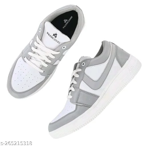 Brand-Flex Force Trendy Solid White Men's Sneakers - IND-6, FREE DELIVERY