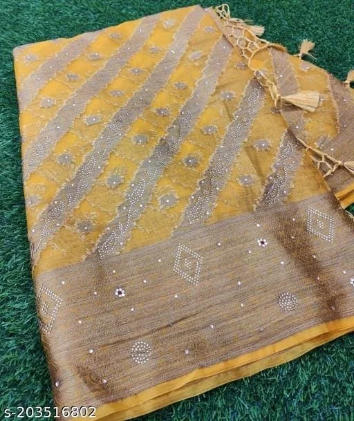 Stone Work Sarree - FREE DELIVERY