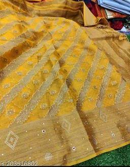 Stone Work Sarree - FREE DELIVERY
