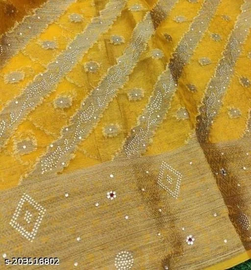Stone Work Sarree - FREE DELIVERY