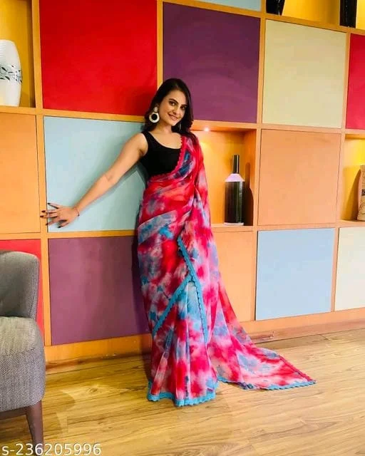 Printed Saree - FREE DELIVERY