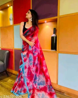 Printed Saree - FREE DELIVERY