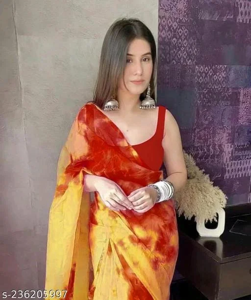 Printed Saree - FREE DELIVERY