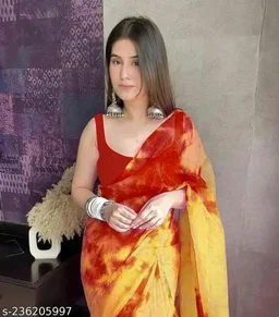 Printed Saree - FREE DELIVERY