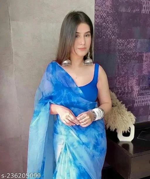 Printed Saree - FREE DELIVERY