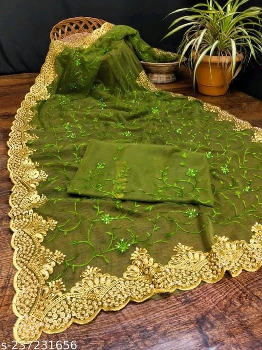 Beautiful Saree For Women Withj Blouse - FREE DELIVERY