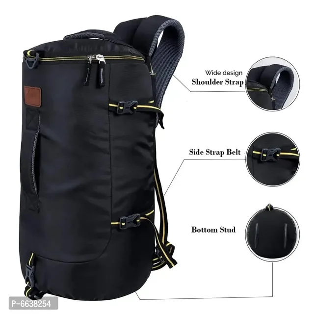 Leather World Water-Resistant Polyester Convertible Duffel Bag.... - FREE DELIVERY
