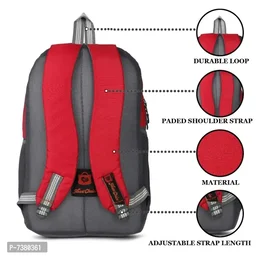 Awesome College School Travel Office Bag - Red, FREE DELIVERY
