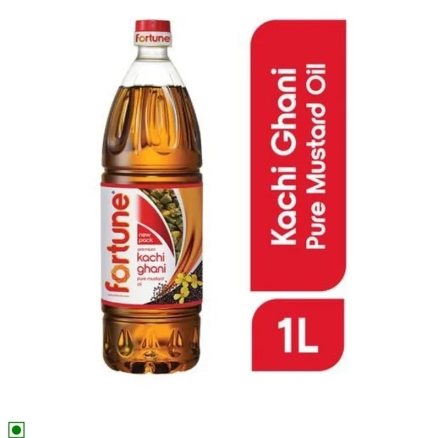Fortune Kachchi Ghani Mustard Oil - 1 Ltr