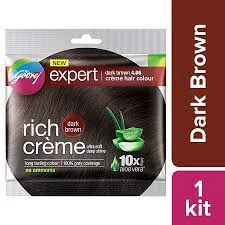 Godreg Creme hair Colour - 4.06 Dark Brown - Small Pack