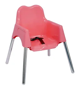 3-in-1 Convertible Baby High Chair with Double Tray & Footrest Easy-to-Clean Feeding & Study Chair for Babies and Toddlers-Pink - Pink