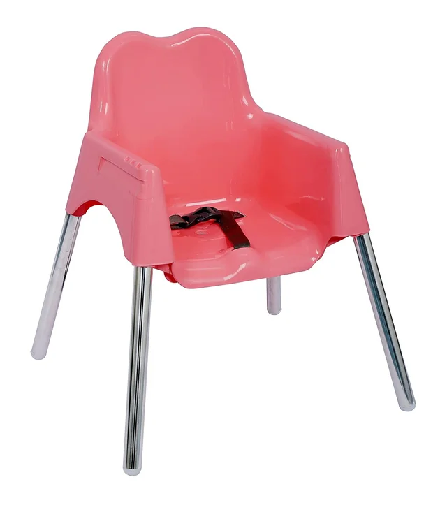 3-in-1 Convertible Baby High Chair with Double Tray & Footrest Easy-to-Clean Feeding & Study Chair for Babies and Toddlers-Pink - Pink