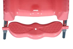 3-in-1 Convertible Baby High Chair with Double Tray & Footrest Easy-to-Clean Feeding & Study Chair for Babies and Toddlers-Pink - Pink