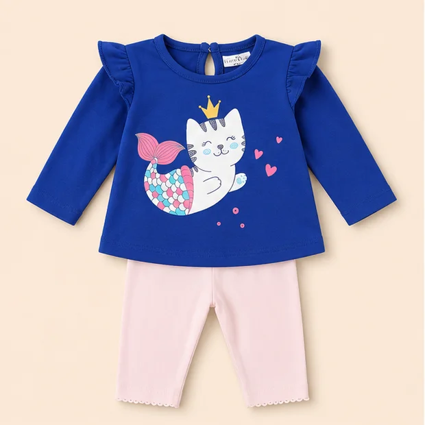 Baby Girls Top & Leggings Set 001-12 - 12-18 Months