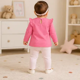 Baby Girls Top & Leggings Set 002-12 - 12-18 Months