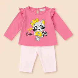 Baby Girls Top & Leggings Set 002-12 - 12-18 Months