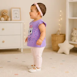 Baby Girls Top & Leggings Set 004-12 - 12-18 Months