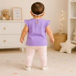 Baby Girls Top & Leggings Set 004-12 - 12-18 Months