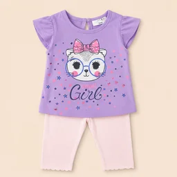 Baby Girls Top & Leggings Set 004-12 - 12-18 Months