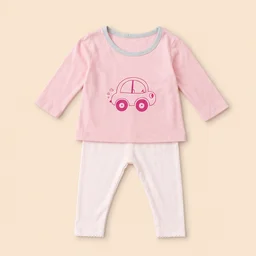 Baby Girls Top & Leggings Set 007-0 - 0-6 Months