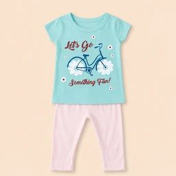 Baby Girls Top & Leggings Set 006-0 - 0-6 Months