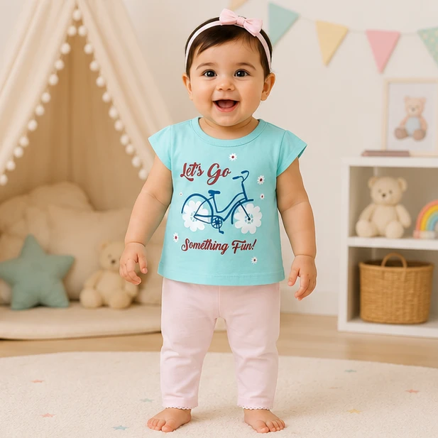 Baby Girls Top & Leggings Set 006-0