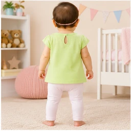 Baby Girls Top & Leggings Set 009-0 - 0-6 Months