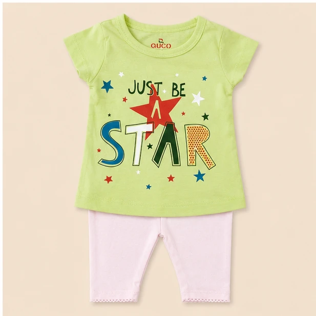 Baby Girls Top & Leggings Set 009-0 - 0-6 Months