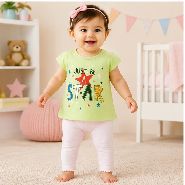 Baby Girls Top & Leggings Set 009-0