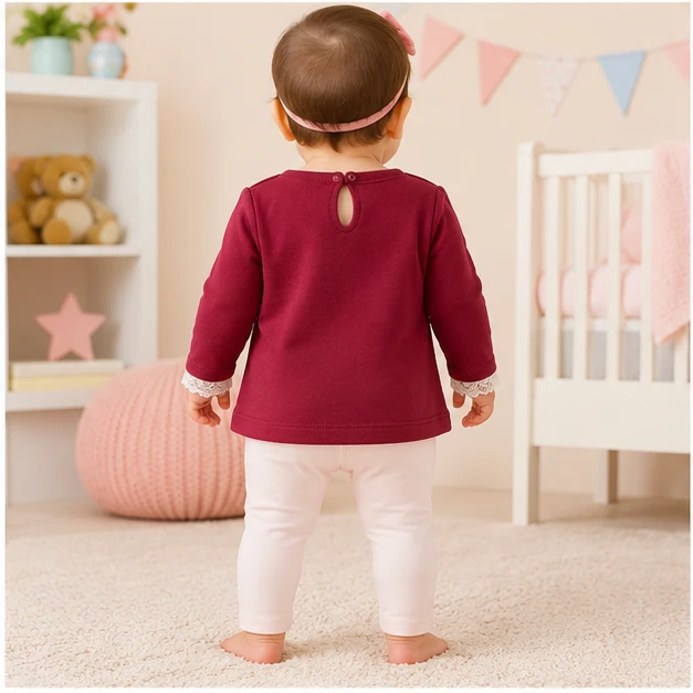 Baby Girls Top & Leggings Set 010-0 - 0-6 Months