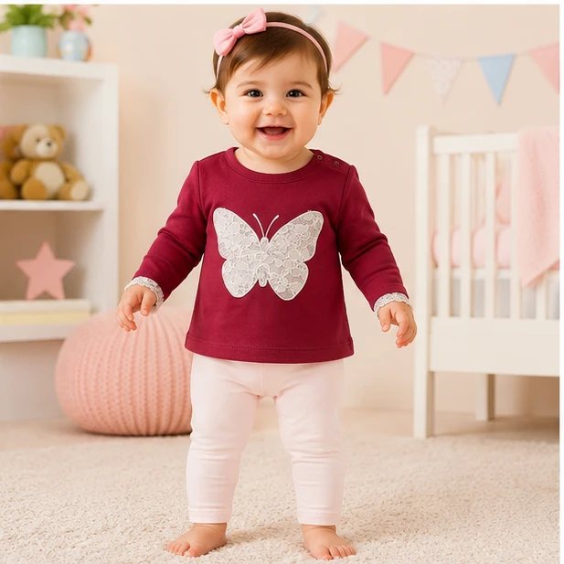 Baby Girls Top & Leggings Set 010-0