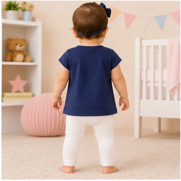 Baby Girls Top & Leggings Set 014-6 - 6-12 Months