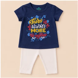 Baby Girls Top & Leggings Set 014-6 - 6-12 Months