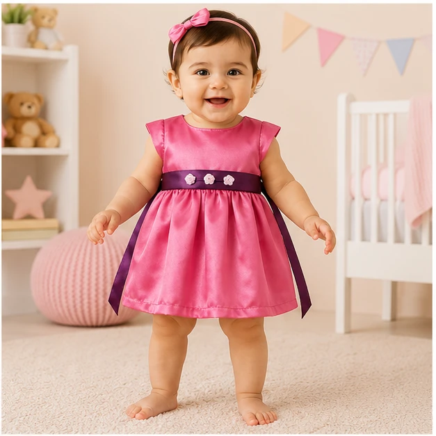 Blossoming Elegance Infant Party Frock 016-0