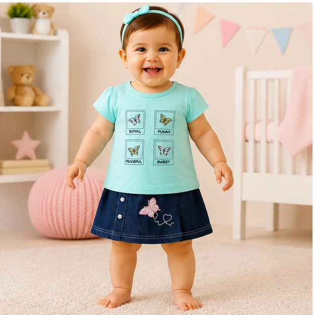 Infant Party midi top set017-0