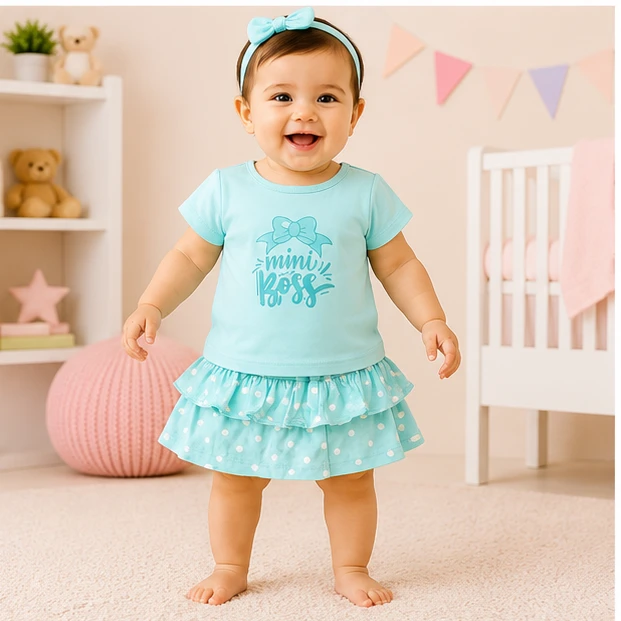  Infant Party midi top set 021-0