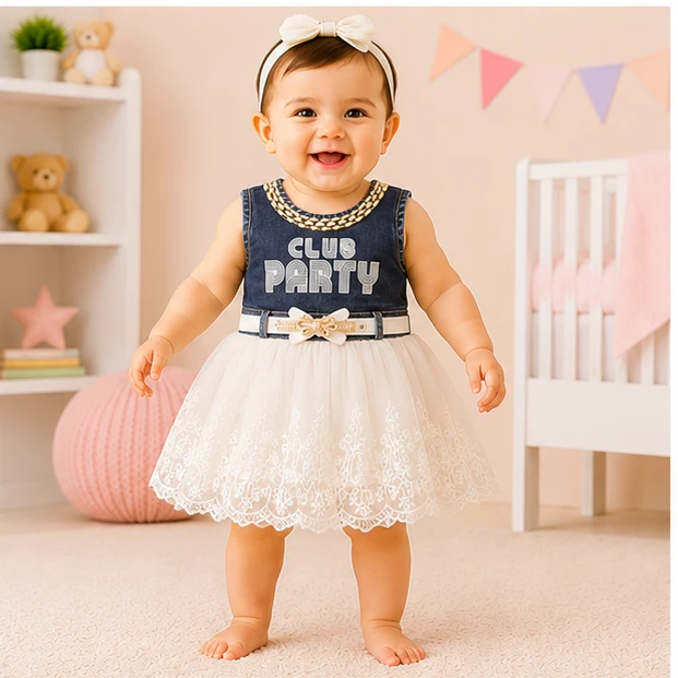  Infant Party midi top set 024-0