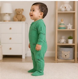 Surplus Baby Organic Cotton Romper for Babies-009 - 0-3 Months