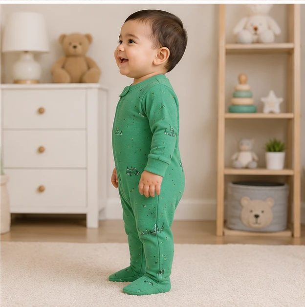 Surplus Baby Organic Cotton Romper for Babies-009 - 0-3 Months