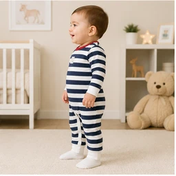 Surplus Baby Organic Cotton Romper for Babies-141 - 6-9 Months