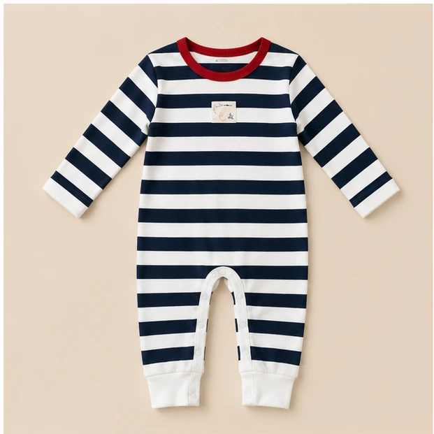 Surplus Baby Organic Cotton Romper for Babies-141 - 6-9 Months