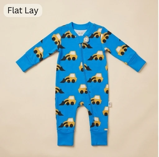 Surplus Baby Organic Cotton Romper for Babies-030 - 3-6 Months
